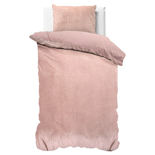Velvet Uni Dekbedovertrek Rosa