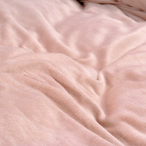 Velvet Uni Dekbedovertrek Rosa