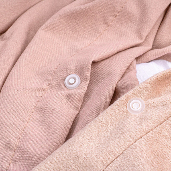Velvet Uni Dekbedovertrek Rosa