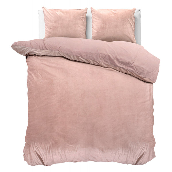 Velvet Uni Dekbedovertrek Rosa