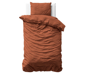Bettbezug - Uni Satin Braun
