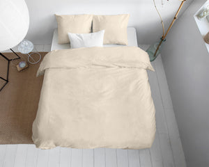 Bettbezug - Uni Satin Sand