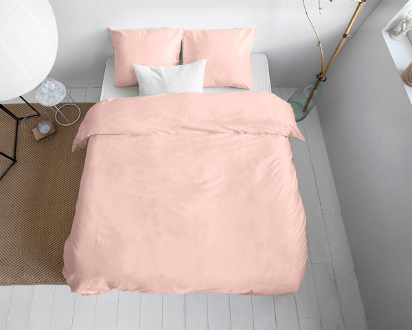 Bettbezug - Uni Satin Rosa