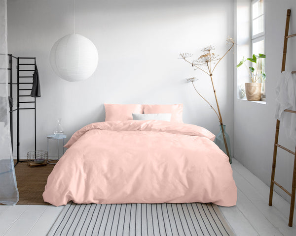 Bettbezug - Uni Satin Rosa