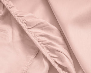 Topper Satin Spannbettlaken Rosa