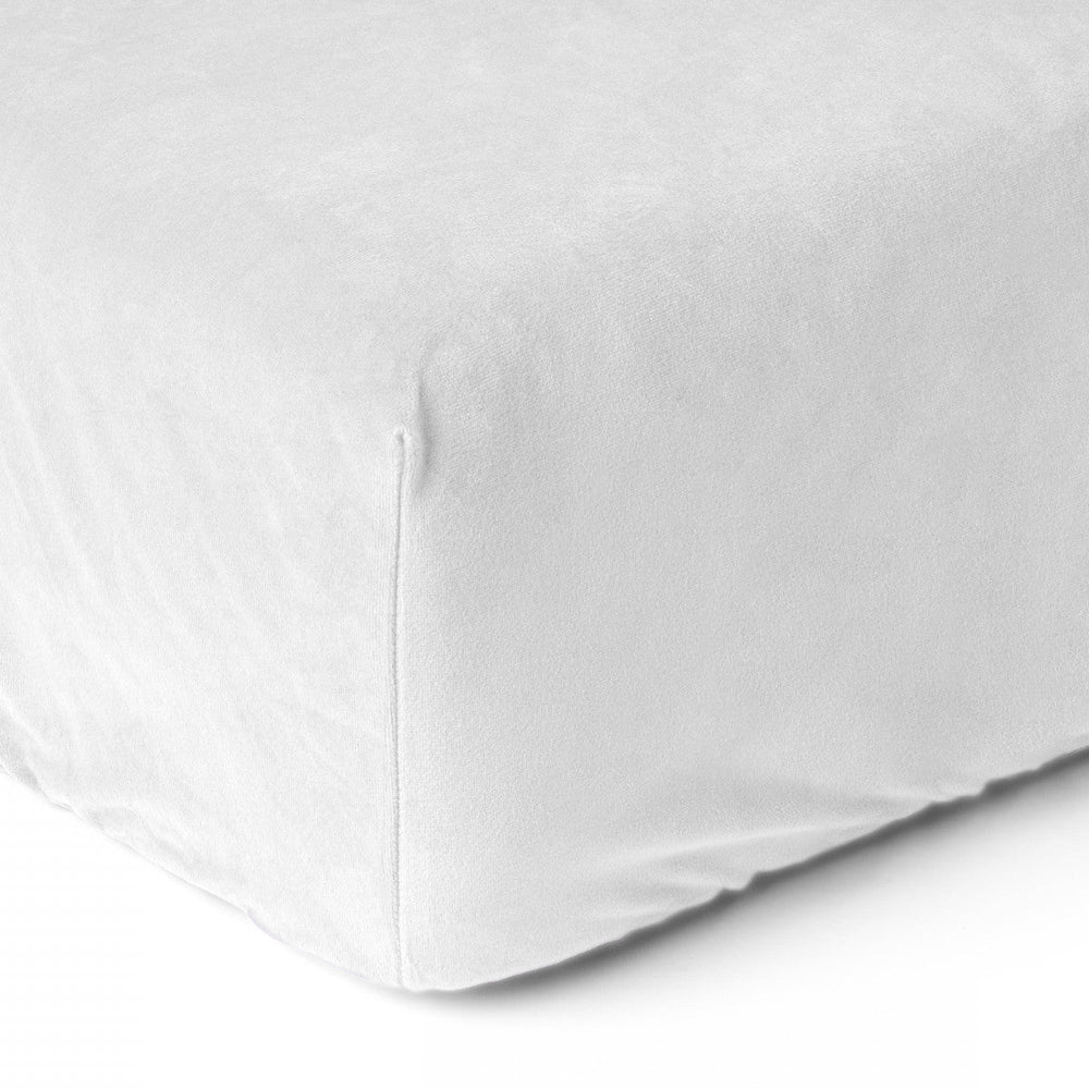 Velvet Hoeslaken Weiß