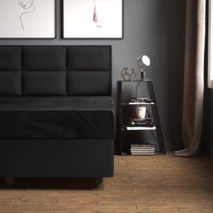 Velvet Hoeslaken Schwarz