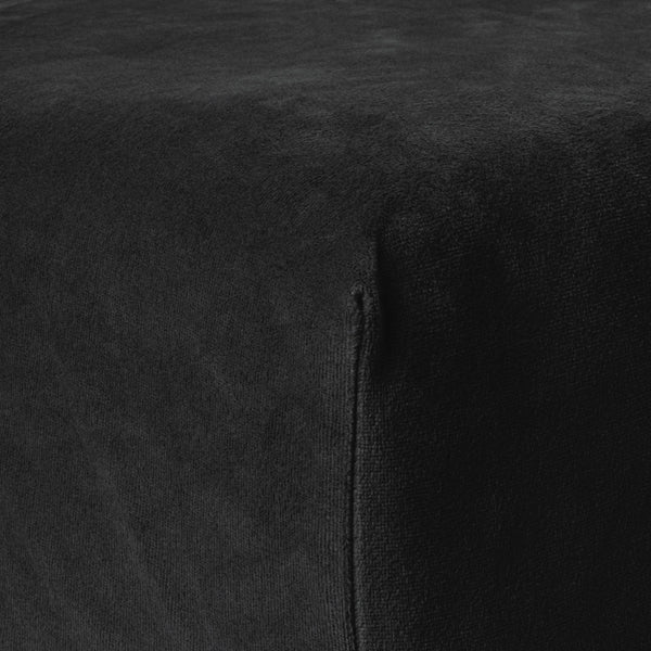 Velvet Hoeslaken Schwarz