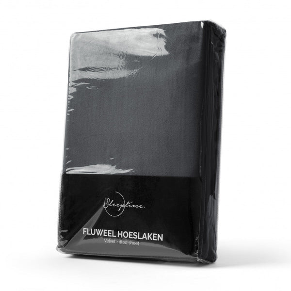 Velvet Hoeslaken Anthrazit