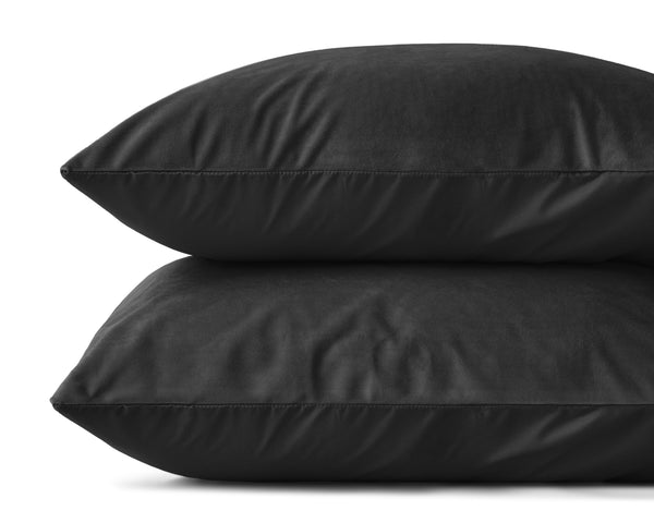 Velvet 2 in 1 Kissenbezüge Schwarz 60 x 70
