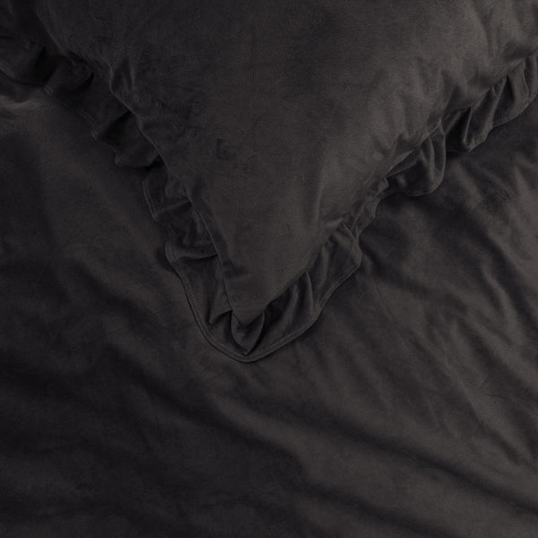 Velvet Ruffles Schwarz