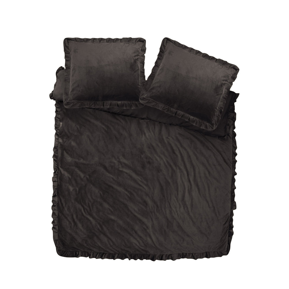 Bettbezug - Velvet Ruffles Schwarz