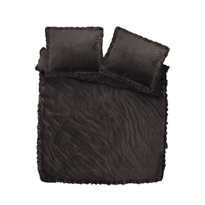 Bettbezug - Velvet Ruffles Schwarz