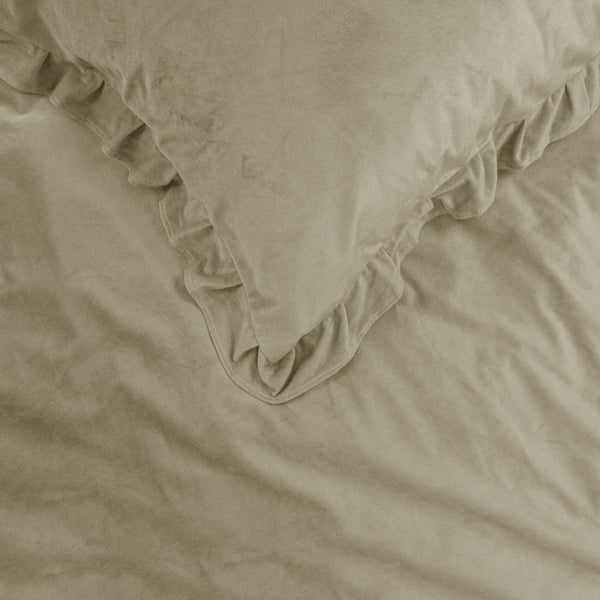 Velvet Ruffles Taupe