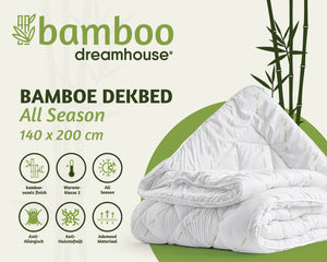 Bali Bambus Bettdecke Weiß