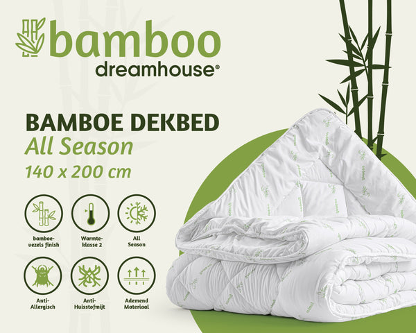 Bali Bambus Bettdecke Weiß