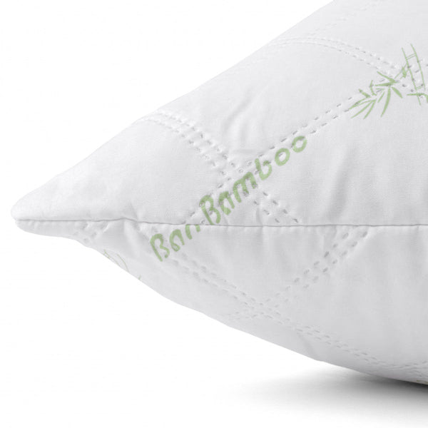Bamboe Hoofdkussen Weiß 60 70 cm