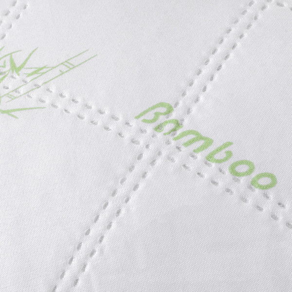 Bamboe Hoofdkussen Weiß 60 70 cm