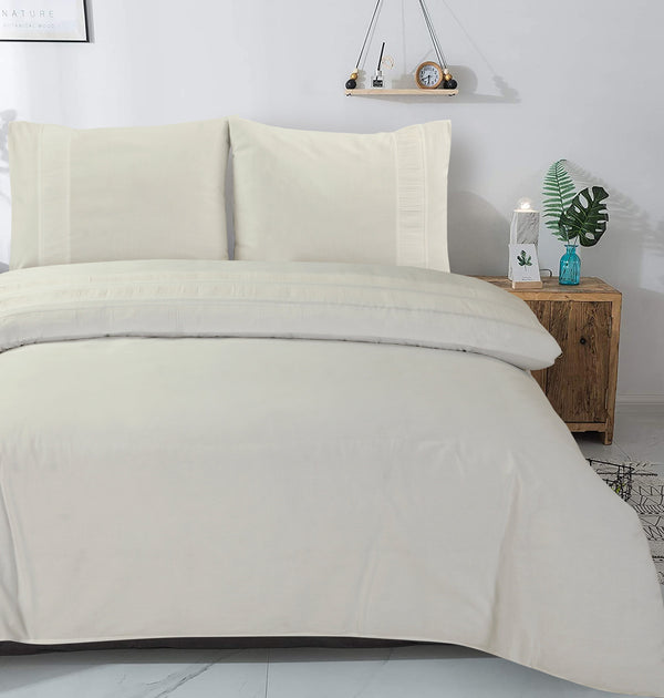 Bettbezug - Bali Creme - 100% Baumwolle