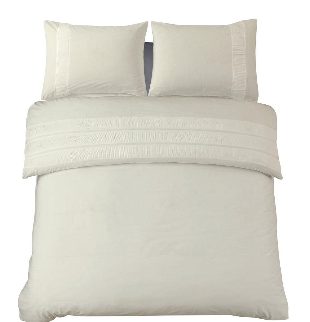 Bettbezug - Bali Creme - 100% Baumwolle