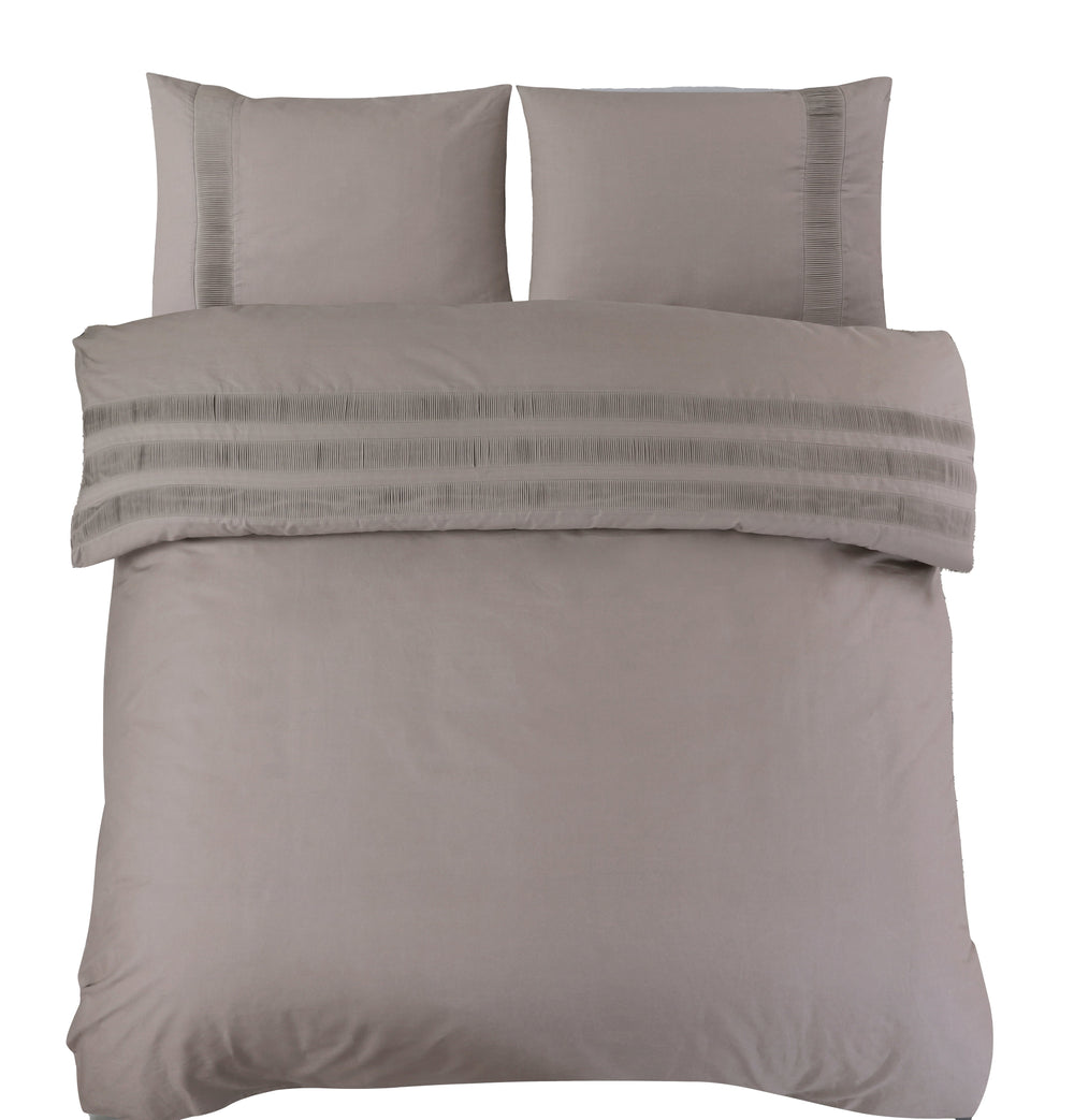 Bettbezug - Bali Taupe - 100% Baumwolle