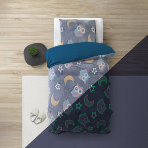 Glow in the dark Night Owl Blau
