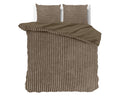 Bettbezug - Rib Teddy Taupe