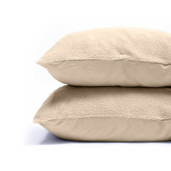 Teddy Kissenbezüge 2pack Taupe 60 x 70