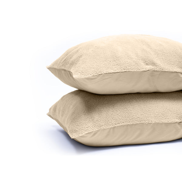 Teddy Kissenbezüge 2pack Taupe 60 x 70