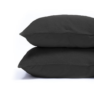 Teddy Kissenbezüge 2pack Anthrazit 60 x 70