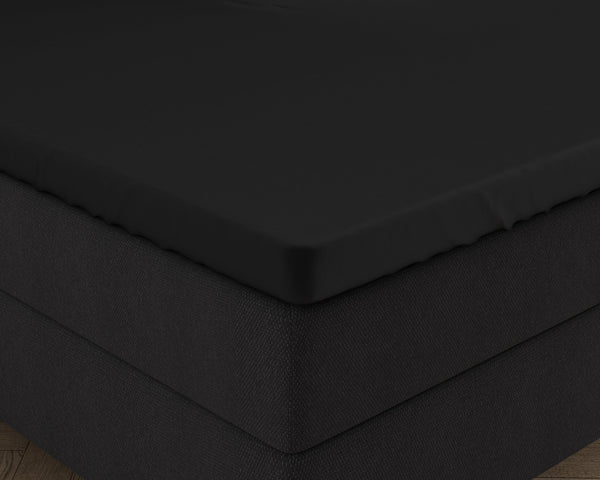 Dubbel Jersey 220 gr. Topper Spannbettlaken Schwarz
