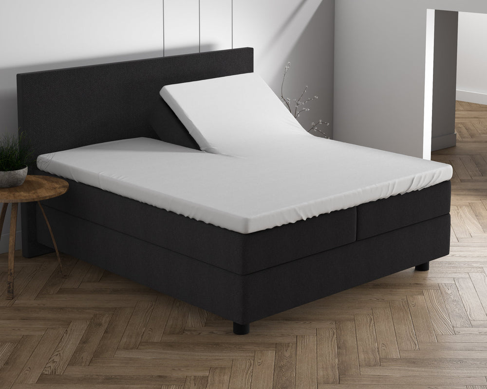 Dubbel Jersey 220 gr. Splittopper Spannbettlaken Weiß