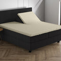 Dubbel Jersey 220 gr. Splittopper Spannbettlaken Creme