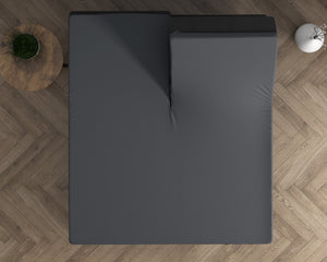 Dubbel Jersey 220 gr. Splittopper Spannbettlaken Anthrazit