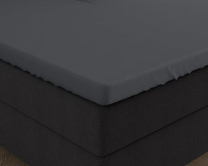 Dubbel Jersey 220 gr. Splittopper Spannbettlaken Anthrazit