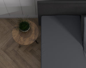 Dubbel Jersey 220 gr. Splittopper Spannbettlaken Anthrazit