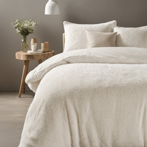 Bettbezug - Fur Teddy Beige