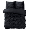 Bettbezug - Velvet Pintuck Schwarz