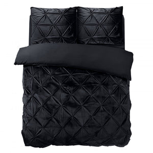 Velvet Pintuck Schwarz