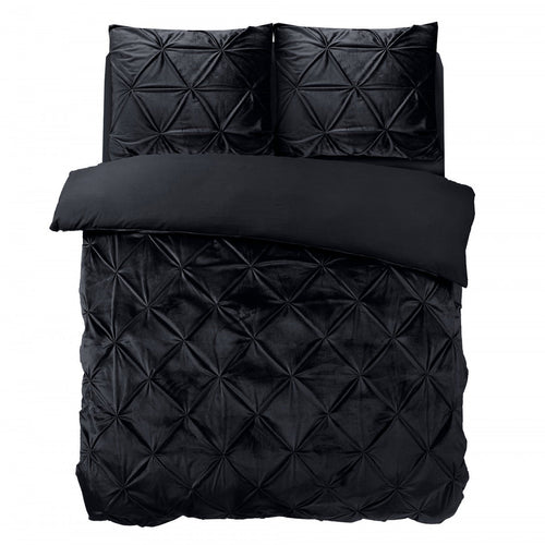 Velvet Pintuck Schwarz