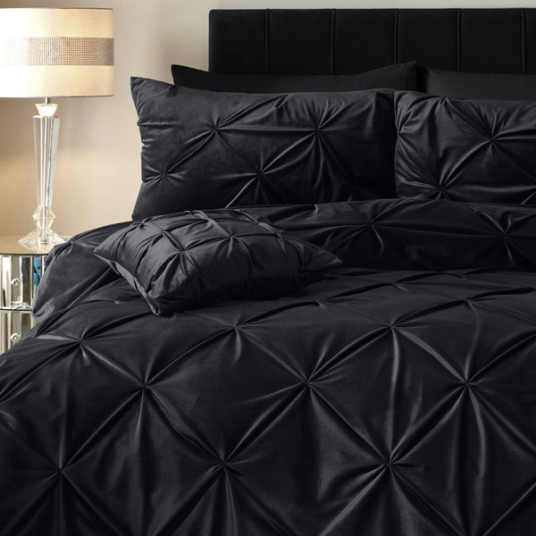 Velvet Pintuck Schwarz