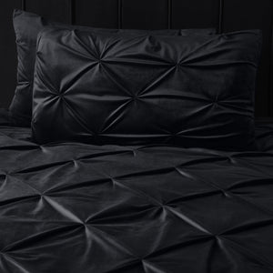 Velvet Pintuck Schwarz