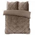 Bettbezug - Velvet Pintuck Taupe