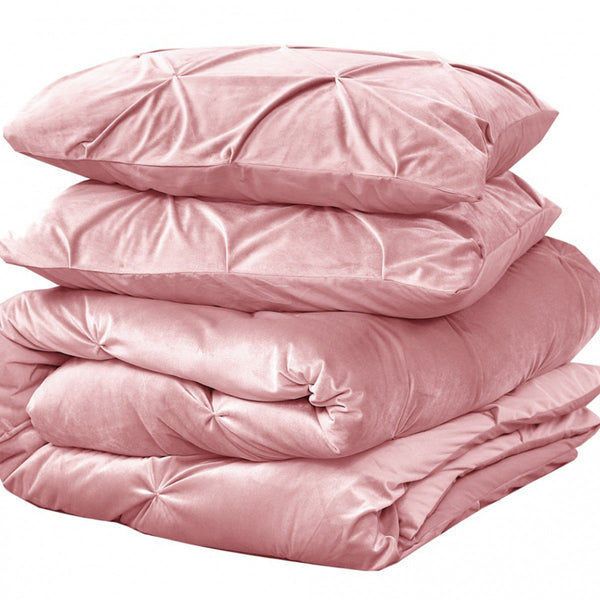 Velvet Pintuck Rosa