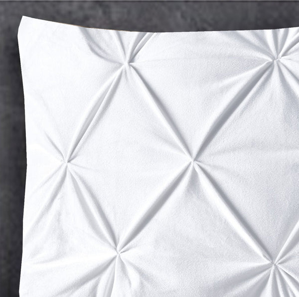 Velvet Pintuck 2pack Kissenbezüge Weiß 60 x 70