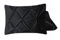 Velvet Pintuck 2pack Kissenbezüge Schwarz 60 x 70