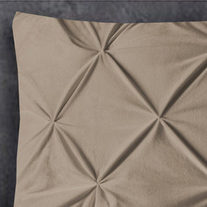 Velvet Pintuck 2pack Kissenbezüge Taupe 60 x 70