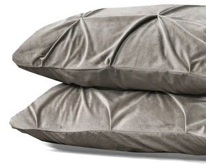 Velvet Pintuck 2pack Kissenbezüge Sand 60 x 70