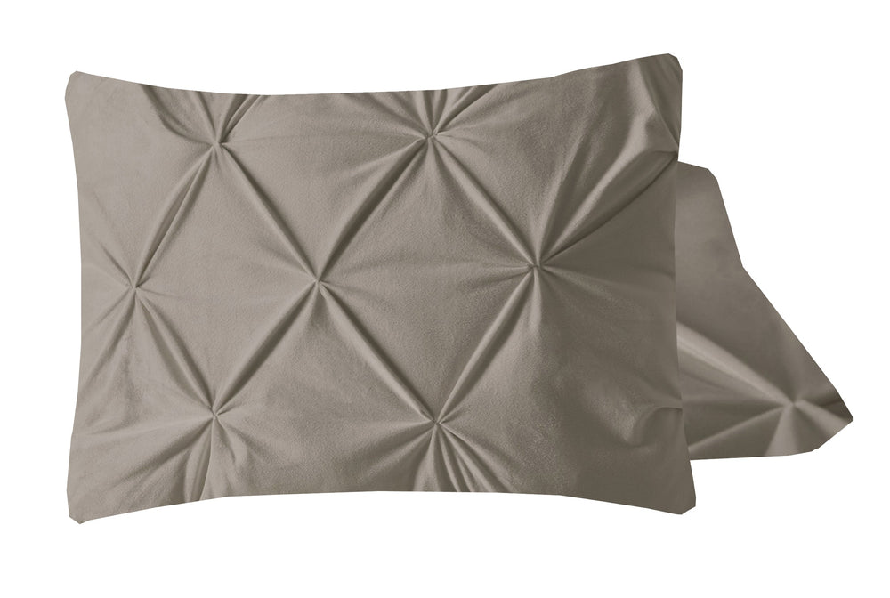 Velvet Pintuck 2pack Kissenbezüge Sand 60 x 70