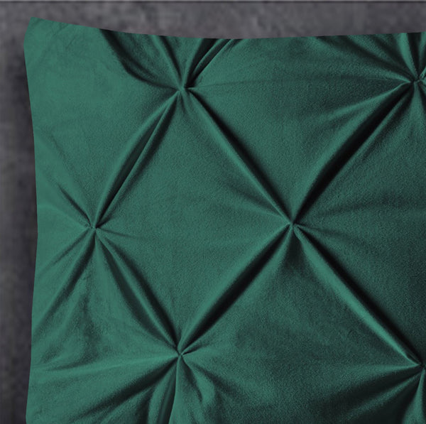 Velvet Pintuck 2pack Kissenbezüge Grün 60 x 70
